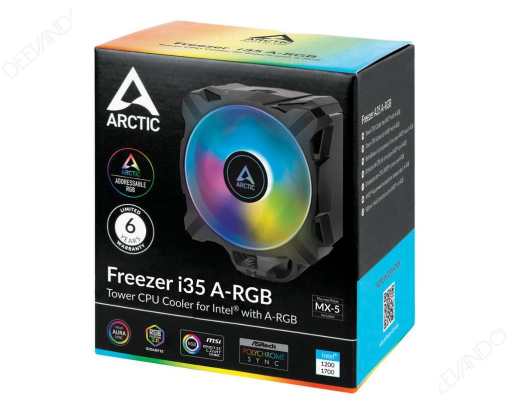 Ventilador Cpu Arctic Freezer i35 Intel Argb 1700 Acfre00104a