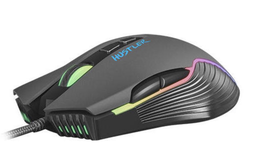 RATON FURY GAMING HUSTLER 6400DPI RGB NEGRO NFU-1698