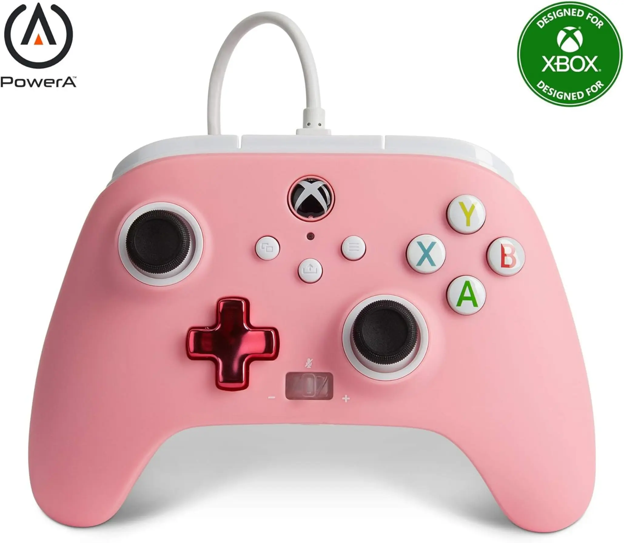 Mando Gaming Powera Para Xbox Rosa