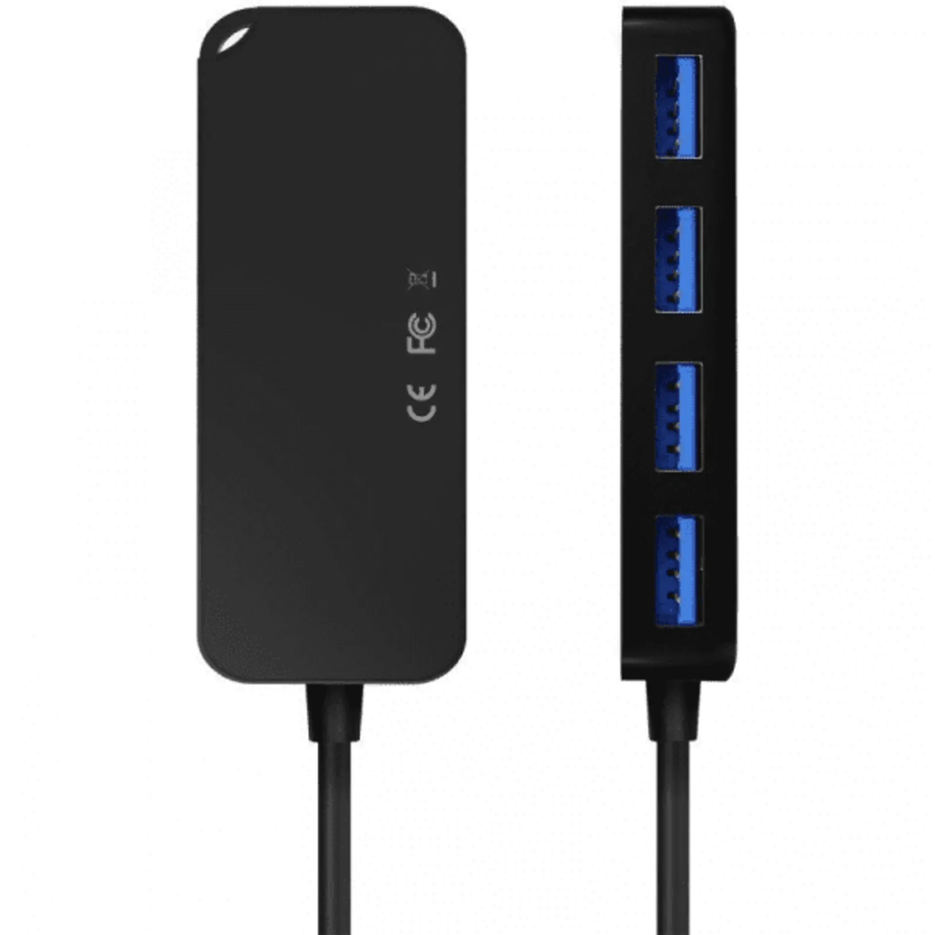Hub 4 Puertos Usb-C 3.1 Aisens Negro A109-0715