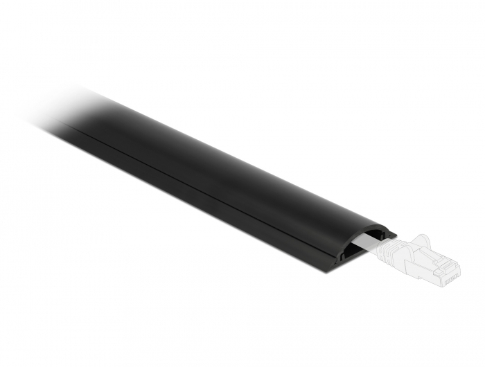 Canaleta Delock Autoadhesivo 50 X 12 Mm X 1 M Negro
