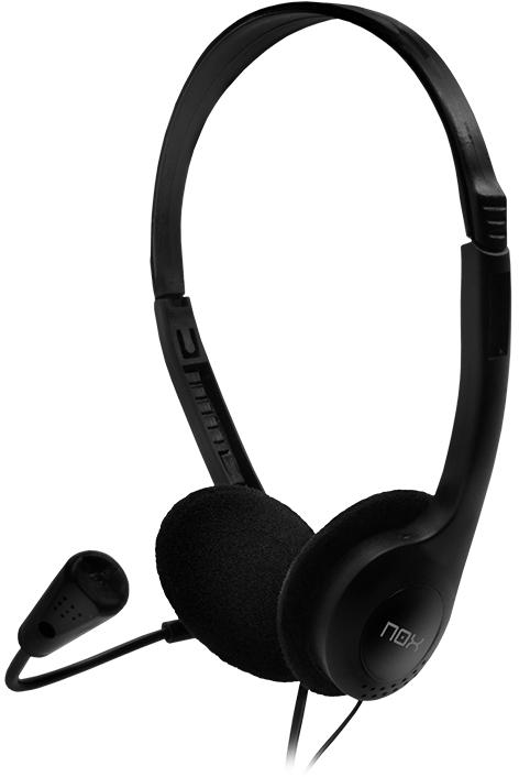 Auriculares Con Micrófono Nox Voice One Negro Nxlitevone