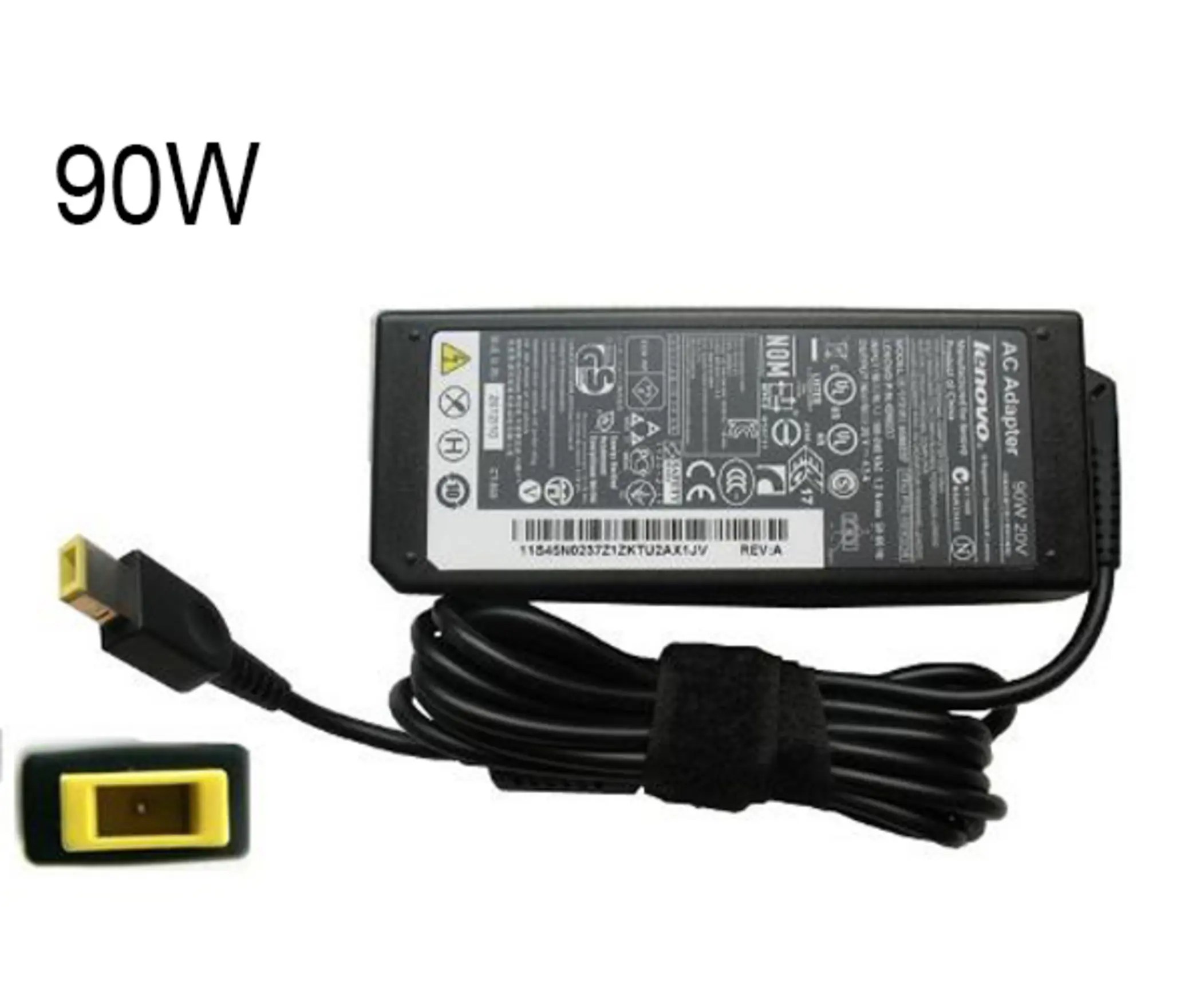 Cargador Para Portátil Lenovo 20V 4.5A Rectangular 90W