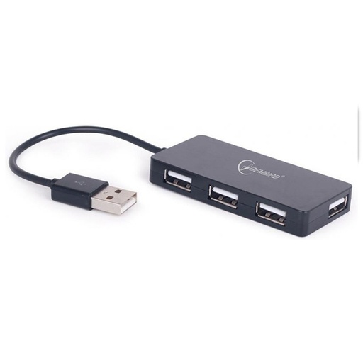 [P2124611] Hub 4 Puertos Usb 2.0 Gembird Negro Uhb-U2P4-04