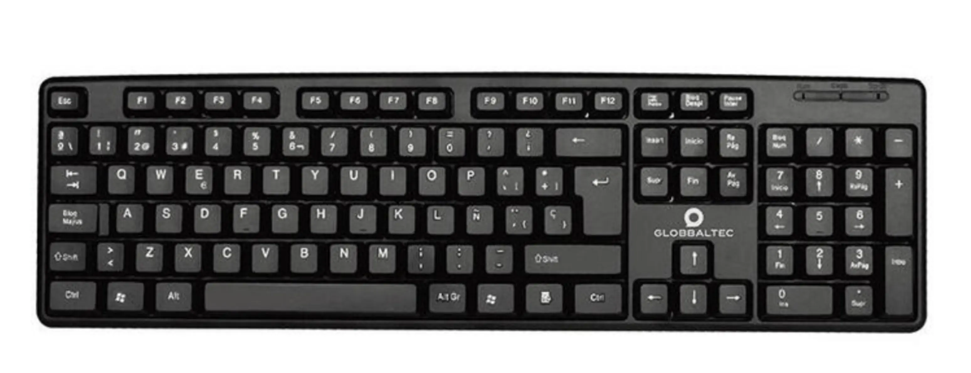 [P2200292] Teclado Globbaltec Usb Kb-254 Negro