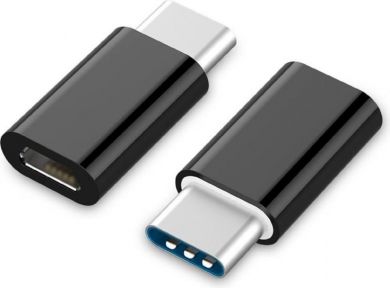 [P2200389] Adaptador Cablexpert Micro Usb 5 Pines Hembra A Usb 2.0 Tipo C Macho A-Usb2-Cmmf-01