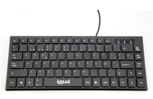 Teclado Iggual Usb Compacto Negro Tkl Slim Igg317082