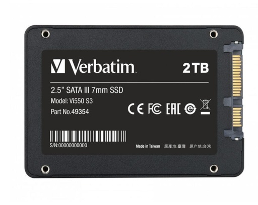 Disco Duro 2.5" 2 Tb Sata3 Ssd Verbatim Vi550