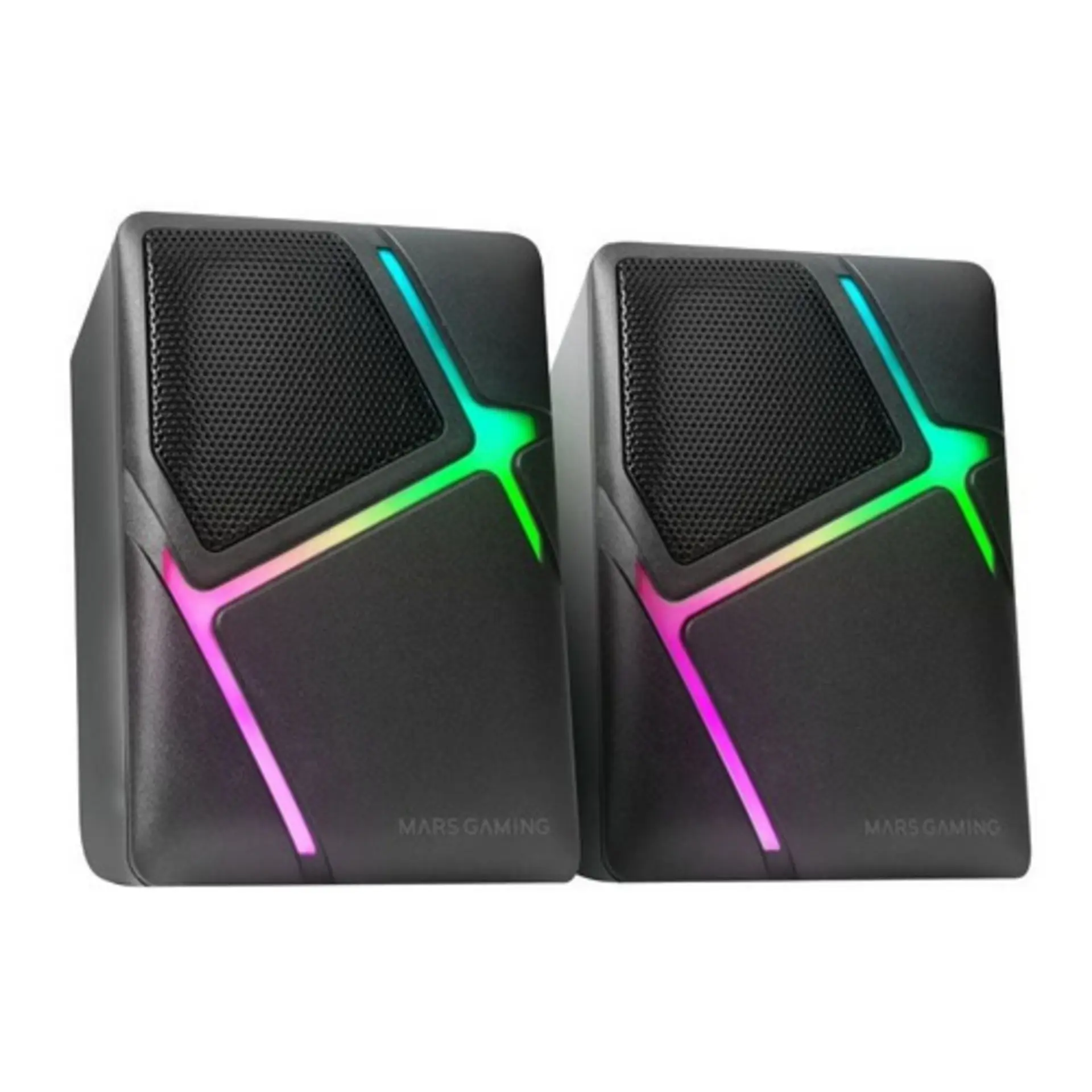 Altavoces Mars Gaming 10W Rgb Usb Negro Ms-h