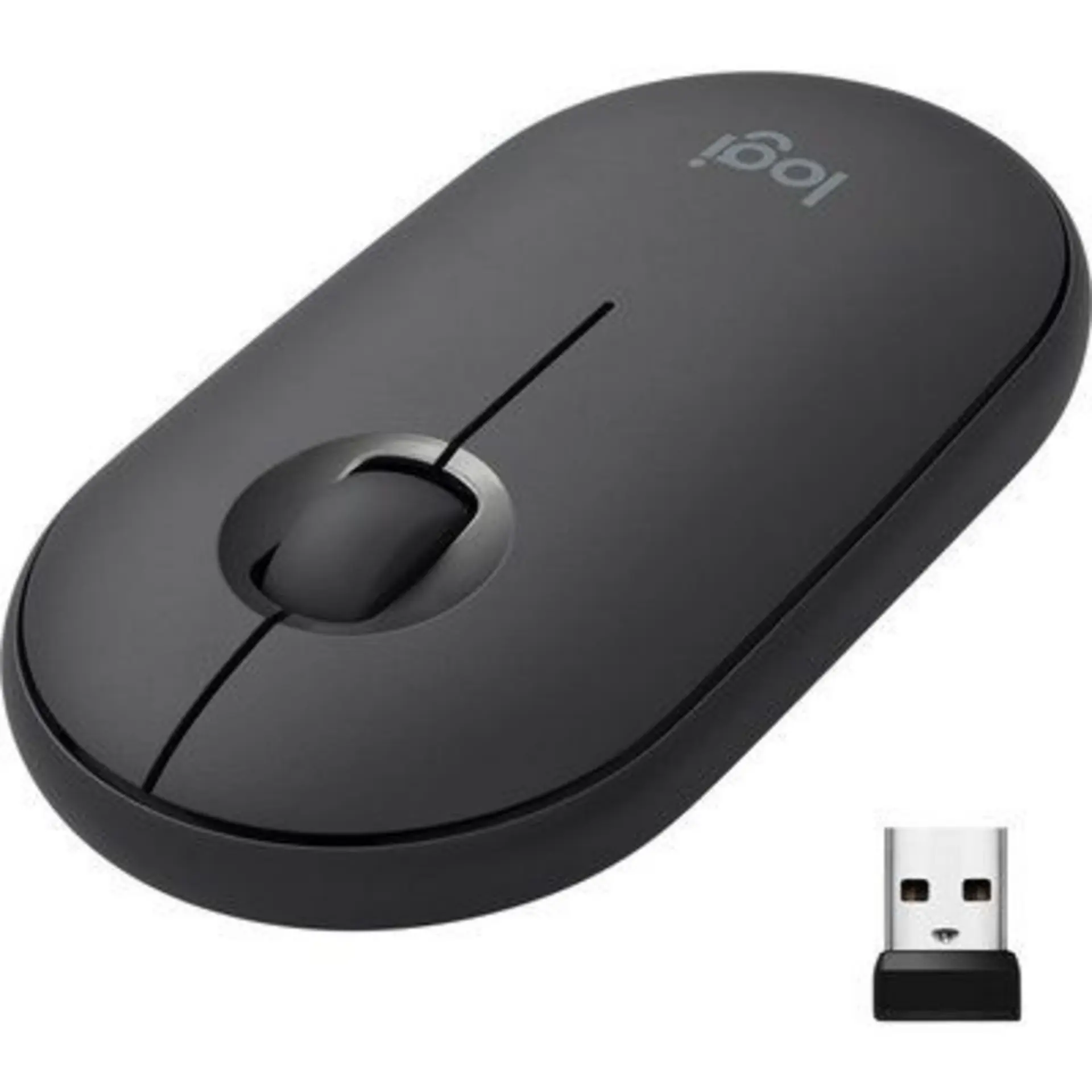 Ratón Bluetooth Logitech Pebble M350 Negro (910-005718)   