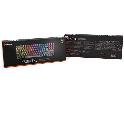 Teclado Mecánico Gaming Krom Kasic Tkl Nxkromkasictkl Rgb Usb Negro