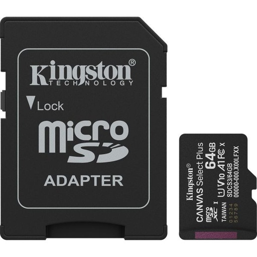 Memoria Micro/Sd 64Gb Kingston Sdcs3/64Gb Clase 10 