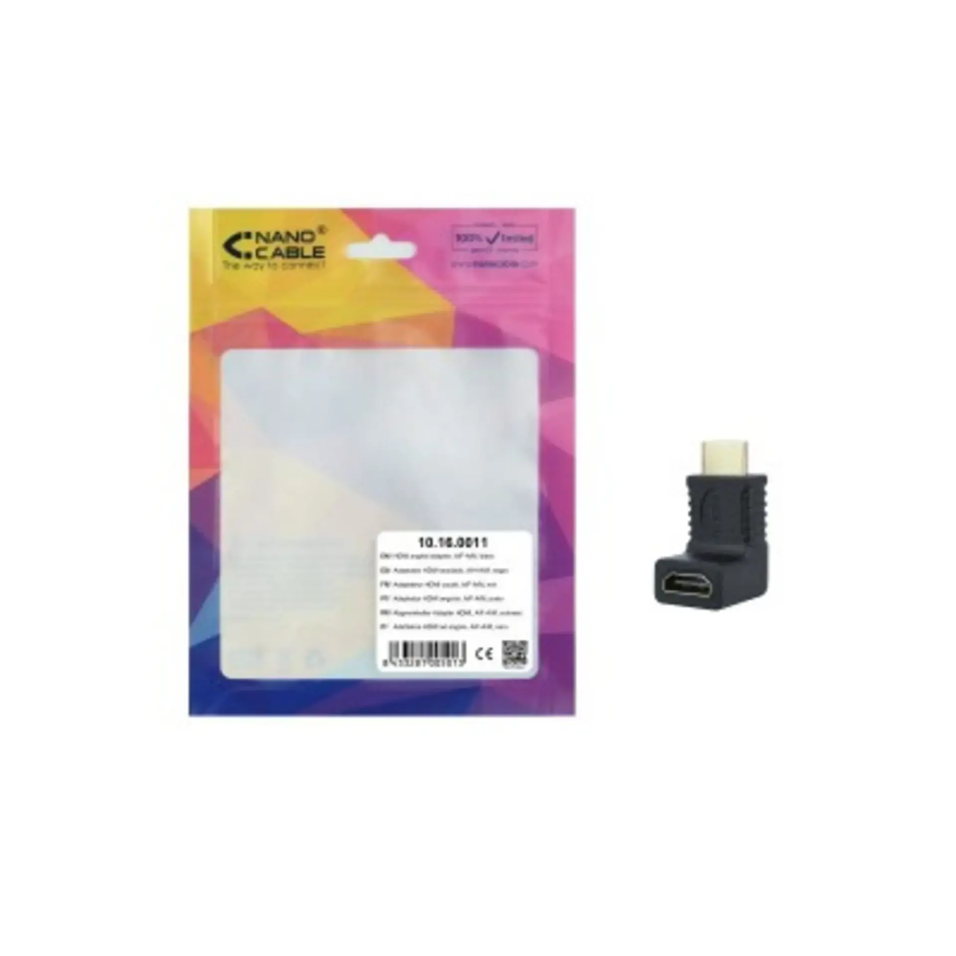 [P2123210] Adaptador Hdmi Acodado M/H Nanocable 10.16.0011